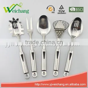 WCJ646 Stainless Steel Utensil SPAGHETTI SERVER Pasta Fork Welding High Quality Mirror Finishing thumbnail-4