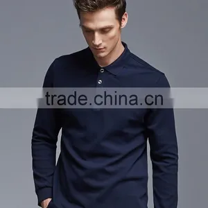 Wholesale Fancy Long Sleeve Cotton Polo T-shirts/Polo Men Shirt/Golf Polo Shirt For Men thumbnail-1