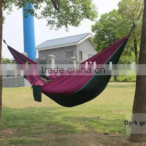 Wholesale Cheap Lightweight Folding Nylon Outdoor Camping Hammock,portable Parachute Hammock thumbnail-3