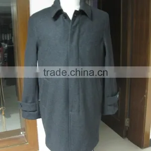 Men Coat With 2 Zipper Pockets 100% Wool Suit Jacket thumbnail-1