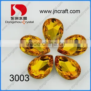 Pujiang Pointed Back Violet Pear Drop Fancy Stone Mixed Colours and Sizes thumbnail-3