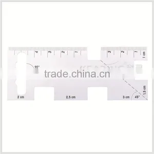 Kearing Transparent Plastic Measuring Gauge for Sewing & Tailor & Fashion Design Erose Rulers#5732 thumbnail-1