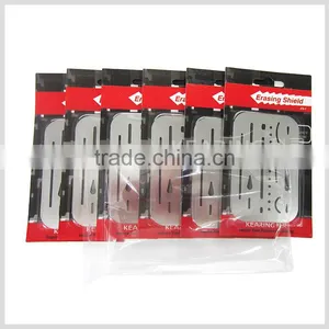 Kearing Promotional Aluminum Erasing Shield With Blister Card Package thumbnail-4