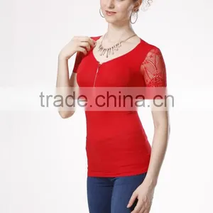 Women's Seamless Tunic Tops/ Short-sleeved Shirts thumbnail-1