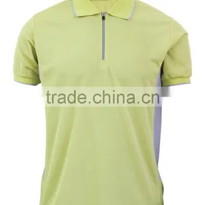 Hot Sale Fashion Unisex Polo T-Shirt With Zip thumbnail-3