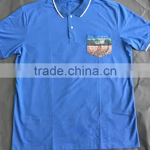 Best Quality Polo Shirt Design Cotton With Pocket Printed thumbnail-1