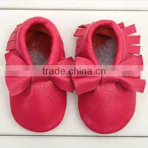 Fashion Newest Baby Shoes Knot Bow Toddler Shoes Nice Forest Green Baby Moccasins thumbnail-4