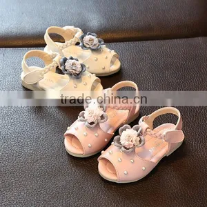 Zm35472a Fashion Kids Shoes New Designs Baby Girl Flower Flat Sandals thumbnail-2