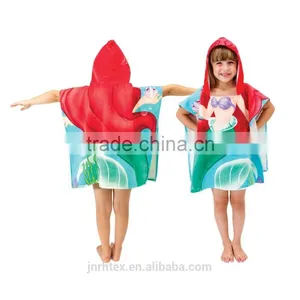 Microfiber Hooded Poncho Towel Forkids thumbnail-5