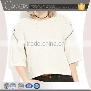 100% Cotton Fashion Waffle-knit Hoodie Sweater thumbnail-3
