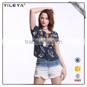 With Pattern Cheap Women Top,cheap Custom t Shirt,custom Logo t Shirt thumbnail-5