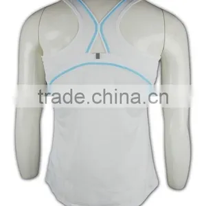 China Manufactory High Quality Dri-fit White Low MOQ Custom Vests thumbnail-4