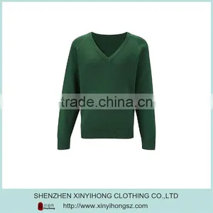 Green Color Raglan Sleeve Plus Size Ladies Sweaters Knitwear thumbnail-1