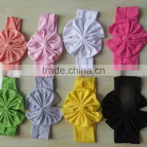 YW-118 Pure Color Baby Headband Little Girls Colorful Flower Headband 2015 thumbnail-1