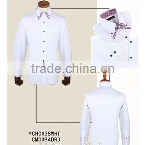100% Cotton Blue Poplin Custom Made to Measure Custom Mens Dress Shirt thumbnail-4