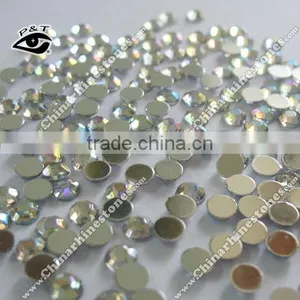 10MM Flat Back Acrylic Rhinestone Crystal AB for Craft Garment thumbnail-1