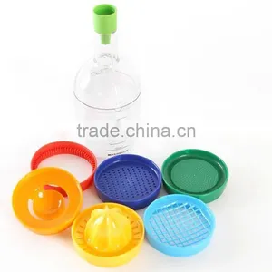 8 In 1 Multifunction Kitchen Gadgets Useful Bottle Professional Vegetable Gadget Separator Juicer Funnel Measuring Cup KC1467 thumbnail-2