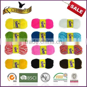 Charmkey High Tenacity Crochet Yarn Acrylic Knitting Yarn Lace Yarn for Women Scarf thumbnail-4