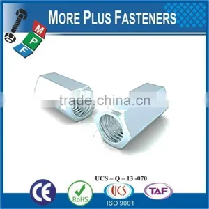 Made in Taiwan DIN 6334 Extension Nut Metric Hexagonal Connecting Nut thumbnail-3