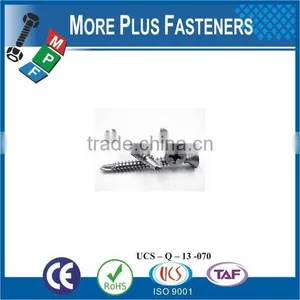 Made in Taiwan High Quality Stainless Steel Cross Recessed Self Drilling TEK Screw thumbnail-4