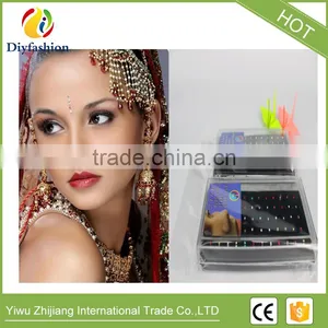 Wholesale 1.8mm Colorful Round Diamond Stainless Steel Nose Ring thumbnail-1