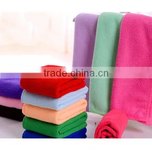 100% Polyester Plain Dyed Microfiber Tea Towel/Car Cleaning Towel thumbnail-2