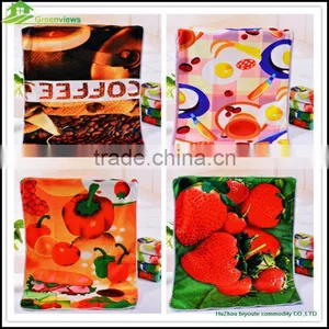 Kitchen Poliester Printed Towel Microfiber Tea Towel Fabric Linen Fabric for Tea Towel thumbnail-1