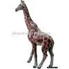 Wood-carving Giraffe in Rustic Finishing thumbnail-1