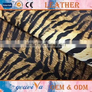 Tiger Pattern Custom OEM Print Sofa Leather thumbnail-1