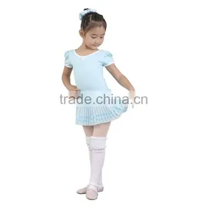 Children Ballet Pleated Chiffon Skirt. Kids Dance Skirt thumbnail-1