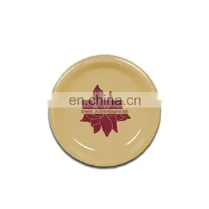 High Quality Antique Design Printed Unique Round Shape Plastic Display Plate thumbnail-4