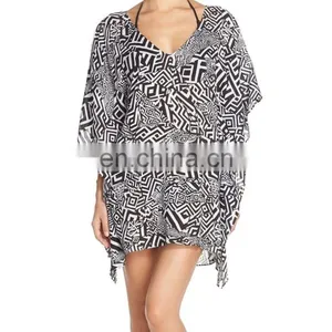 C86 Geo Print Cover-Up Tunic Beach Kaftan 2017 thumbnail-1