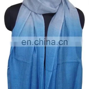 90% Pashmina Wool /10% Silk Ombre Shawls Scarves Stoles thumbnail-1