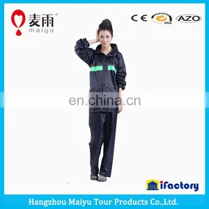Maiyu Hood Rainsuit With Reflective Tape, Waterproof Suit for Women thumbnail-3