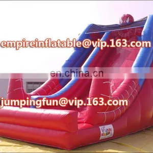 Small Size Cheap Inflatable Spiderman Water Slides ID-SLM036 thumbnail-1