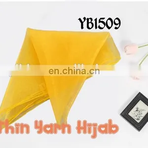 2017 Latest Pretty Soft Best Quality Spring Thin Lady Hijab Factory Plain Dyed thumbnail-2