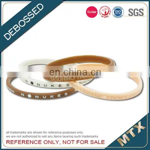 Debossed Silicone Wristband Bracelet Supplier thumbnail-2