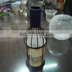 Wine Bottle Shape Metal Candle Holder, Iron Candlestick thumbnail-1