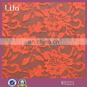 100% Nylon Floral Lace Fabric Clothing Material thumbnail-3