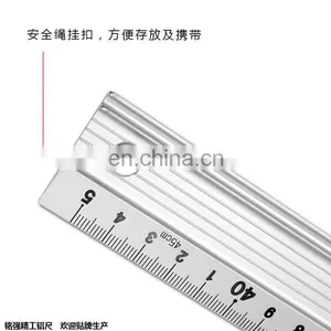 Customized Aluminium Multifunction Safety Cutting and Measuring Ruler thumbnail-4