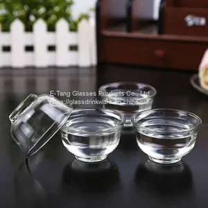 Wholesale Factory Price Amazon Custom Logo 50ml Handmade Kungfu Pyrex Glass Gongfu Tea Cup thumbnail-2