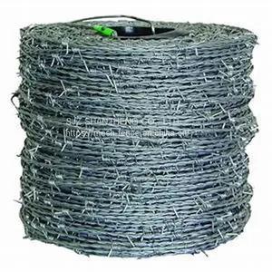 Hot Dipped Galvanized Barbed Wire Security Fence thumbnail-1