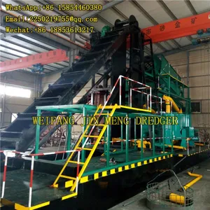High Efficiency Bucket Chain Gold Dredger Boat 150m³/h thumbnail-2