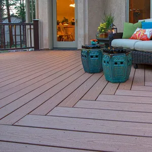 Durable Waterproof Wood Plastic Composite WPC Decking Board thumbnail-3