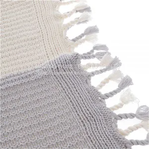Contrast Knit Throw thumbnail-1