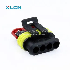 Alternate AMP Superseal 1.5 Series Amp 4 Pin Connector Housing 282106-1 282087-1 thumbnail-1