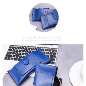 Creative and Vintage Portable Sunglasses Holder; Simple Leather Myopic Eyewear Pouch thumbnail-2