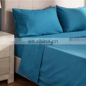 Naturelife High Quality Woven Full Size Solid Washable 100% Microfiber Home Adult Bed Sheet Set thumbnail-3