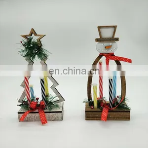 Wooden Tree/Cute Snowman Shaped Led Light thumbnail-3