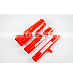 ASTM A795 Red Power Coated Grooved Fire Fighting Steel Pipe and Coupler thumbnail-7